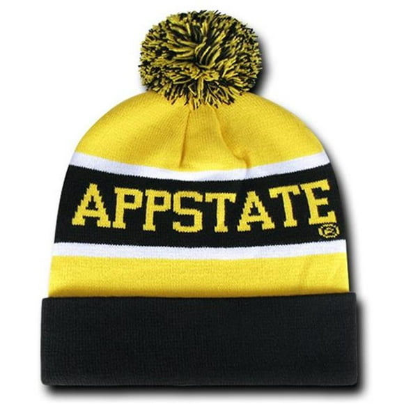 W Republic Apparel Appalachian State University the Legend Beanie NL, Black & Gold