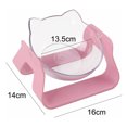 thumbnail image 5 of Bebedero para mascotas, cuenco para gatos transparente, ajustable a 15° en la columna cervical, color rosa, 5 of 5