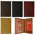 thumbnail image 2 of menswallet Genuine Leather USA Passport Cover, Holder and Case for International Travel 151 CF USA BLIND (C) Black, 2 of 18