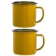 thumbnail image 1 of 2Pcs Enamel Mugs Camping Mugs Enamel Coffee Tea Mug Drinking Cups for Office Travel, 1 of 3