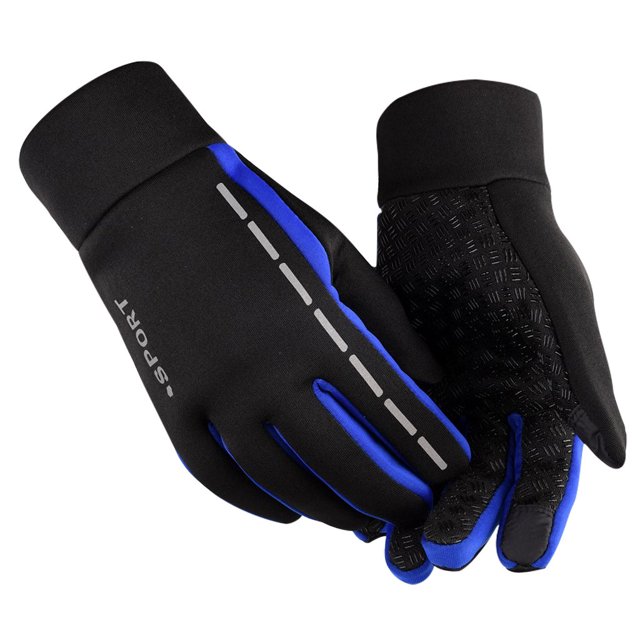 Dvkptbk Winter Gloves Fashion Men Driving Keep Warm Point Finger Windproof Winter Sprot Screen Gloves