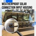 thumbnail image 4 of Abs Solar Cable Entry Gland Waterproof Solar Double Cable Connector Cover Double Hole White, 4 of 10