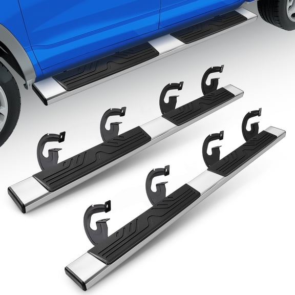 6.5" Running Boards For 04-2014 Ford F-150 Super Cab/Extended Cab Side Step Bars