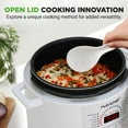 thumbnail image 4 of 6 QT Electric Pressure Cooker - 9 Function Digital Countertop with Preset Cooking Modes, Adjustable Time & Temp Settings (White), 4 of 7