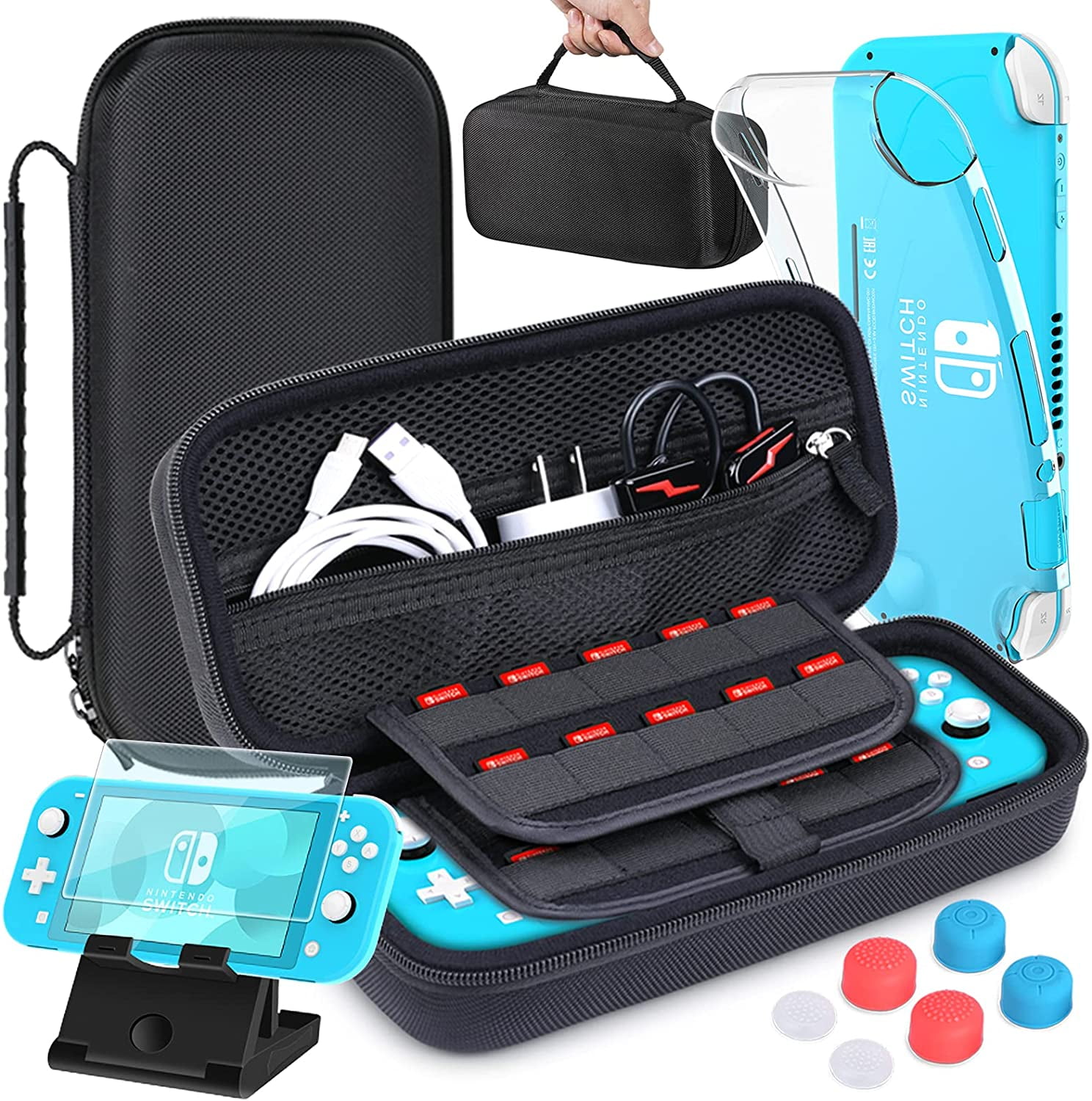 HEYSTOP Compatible with Nintendo Switch Lite Carrying Case Mini Switch