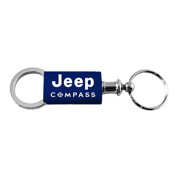 Jeep Compass Anodized Aluminum Valet Key Fob (Navy)