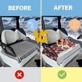 thumbnail image 4 of HUIACONG Snowman Christmas Golf Cart Covers Seat Easy to Install and Clean Universal Seat Covers for Golf Cart Comfortable Breathable Compatible with EZGO Yamaha Club Cars, 4 of 7