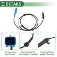 thumbnail image 4 of Unique Bargains ABS Wheel Speed Sensor Front Left Right ABS Sensor Anti-lock Braking System Sensor No.9670264380/10071153103 for Citroen C5 2009-2014, 4 of 7