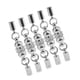 thumbnail image 1 of Juego de 5 broches de langosta para manualidades, ideales para collares, gemas, perlas y pulseras. Plata, 1 of 9