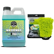 Chemical Guys Sudpreme Wash & Wax + Chenille Microfiber Wash Mitt – Clean, Shine & Protect