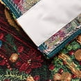 thumbnail image 3 of Violet Linen Decorative Christmas Tapestry Window Valance, 60" x 15", Santa Claus Design, 3 of 4