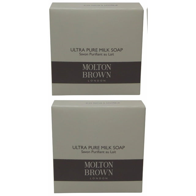 Molton Brown Ultra Pure Milk Soap lot of 2 each 1.76oz bars. Total of 3