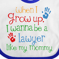 thumbnail image 4 of Inktastic Lawyer Like Mommy Boys or Girls Baby Bib, 4 of 4