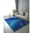 thumbnail image 6 of 24x36 Inch Washable Area Rug for Living Room, Modern Soft Tufted Rug, Non-Slip Small Rugs Floor Mat for Bedroom, Dining Room, Office, Blue, 6 of 6