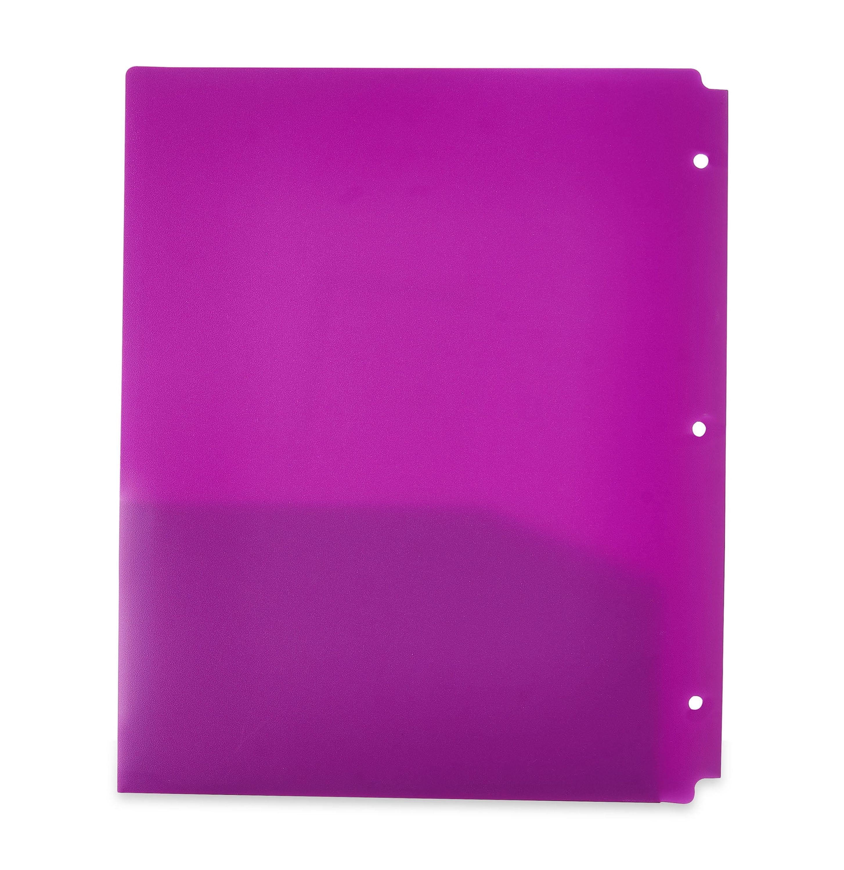 (25 pack) Pen+Gear 2-Pocket Poly Folders, Purple, 9.4" x 11.4", 50 Pack