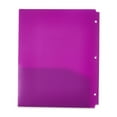 thumbnail image 7 of (2 pack) Pen+Gear 2-Pocket Poly Folders, Purple, 9.4" x 11.4", 50 Pack, 7 of 7