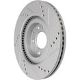 thumbnail image 5 of Detroit Axle - 12.60" inch Front Drilled and Slotted Disc Brake Rotors Replacement for Mazda CX-5 CX-9 6, 5 of 7