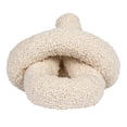 thumbnail image 3 of Bloomingville Woven Cotton Bouclé Knot Design Pillow, Cream, 3 of 4