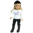 thumbnail image 5 of Sophia's 4-Piece Horseback Riding Outfit with Riding Helmet and Boots Set for 18'' Dolls, Black, 5 of 6