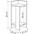 thumbnail image 4 of JV Home Elos Collection Stylish Nightstand | End Table for Living Room, Bedroom 24 inch Left Module White, 4 of 7