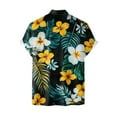 thumbnail image 6 of Mens Hawaiian Shirt Short Sleeve Button Down Shirts Tropical Floral Summer Beach Shirts,S-3XL, 6 of 7