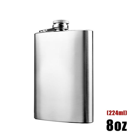 

Gerich Hip Liquor Whiskey Alcohol Flask Cap Pocket Wine Bottle 8oz Stainless Steel Portable Reusable Wine Bottle 1 Pcs