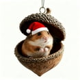 thumbnail image 6 of hengsof 8cm Forest Animal-Themed Christmas Tree Pendants Cute Wildlife Ornaments for Holiday Gift-Giving Tree Branches Home Festive Accents Ideal for Christmas, 6 of 7