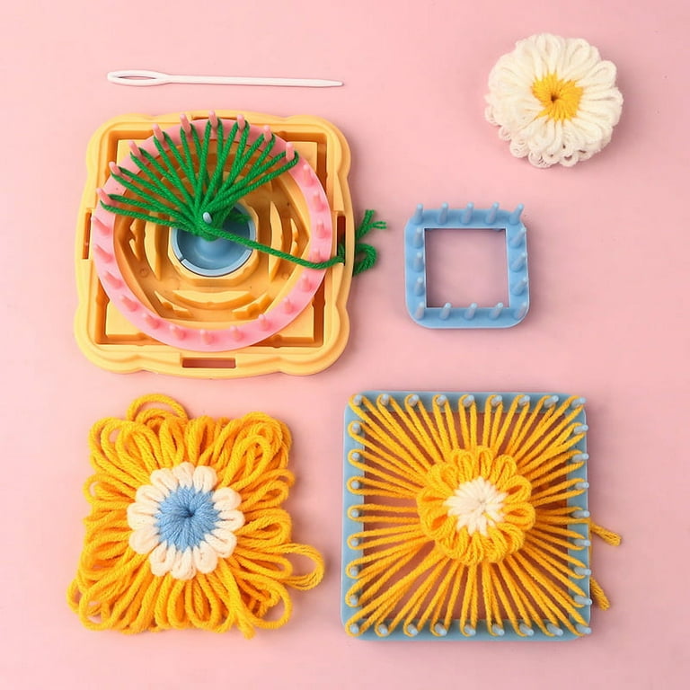 Alexsix Flower Weaving Tool Kit DIY Weaving Knitting Machine Color