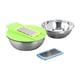 thumbnail image 2 of Colador con tazón para mezclar, colador de alimentos, de arroz, con ralladores, herramienta de cocina para granos, pasta, papas y pepinos., 2 of 9