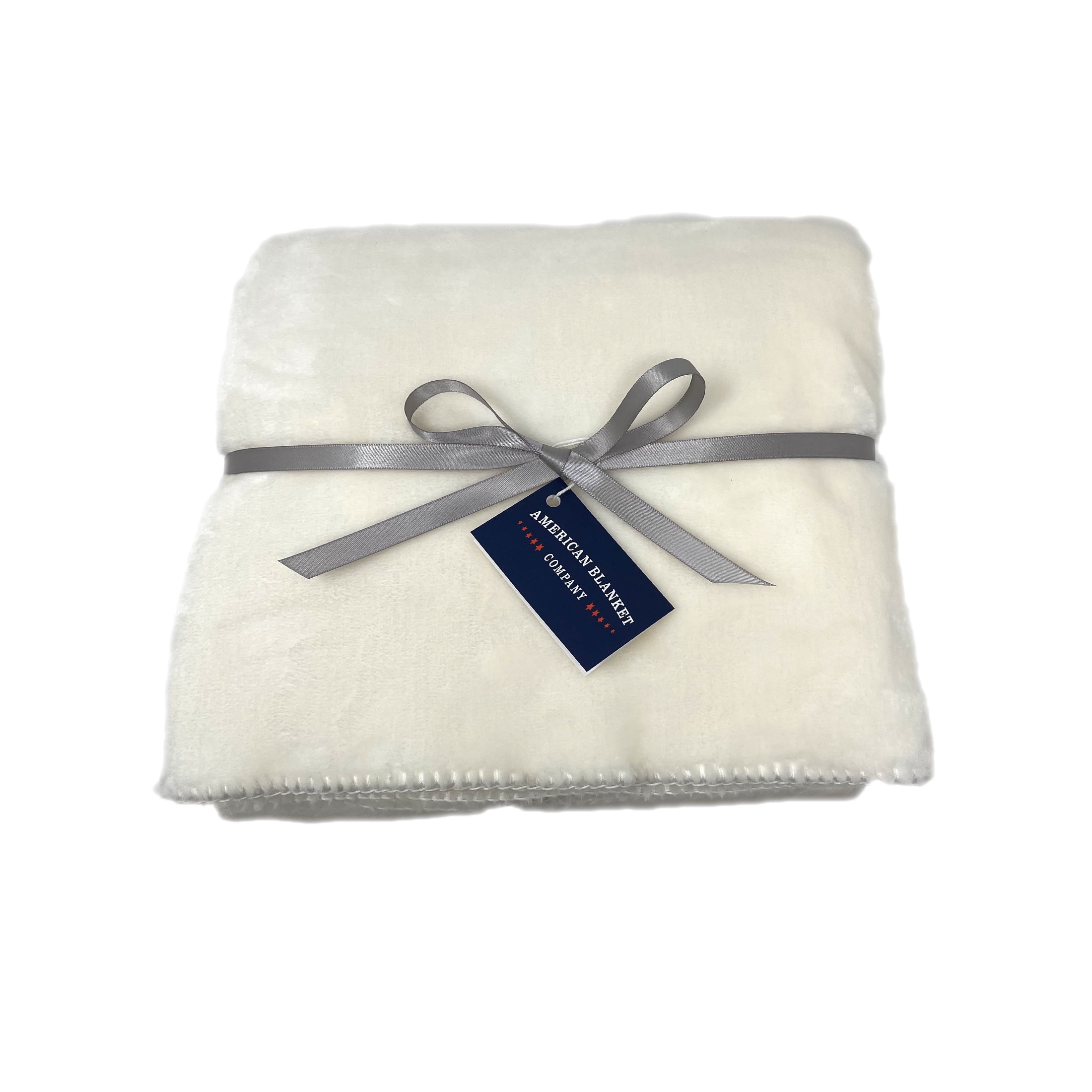 American Blanket Company Luster Loft Whip Stitch Infant Blanket Softest Cream 30in x 40in Unisex