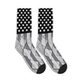thumbnail image 4 of Athletic Socks Pancreatic Cancer Awareness Flag Sport Running Calf Socks Crew Socks for Men Women, 4 of 7