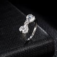thumbnail image 2 of Fashionable Zircon Engagement Rings for Women Female Wedding Rings Ladies Finger Ring Fine Jewelry Best Gift, 2 of 8