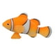 thumbnail image 2 of Decoración de pez payaso flotante para acuario pez payaso falso en movimiento de silicona flotante artificial, efecto brillante, decoración de pez payaso flotante para acuario con ventosa (naranja) Khall Decoración, 2 of 2