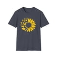 thumbnail image 2 of Butterflies Sunflowers, Gildan Unisex Softstyle T-Shirt, Graphic Tee, S-3XL, 2 of 5