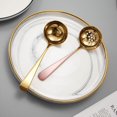 thumbnail image 4 of Mini Hot Pot Spoon 304 Stainless Steel Thickened Household Colander Short Handle Public Soup Spoon Porridge Spoon, 4 of 5