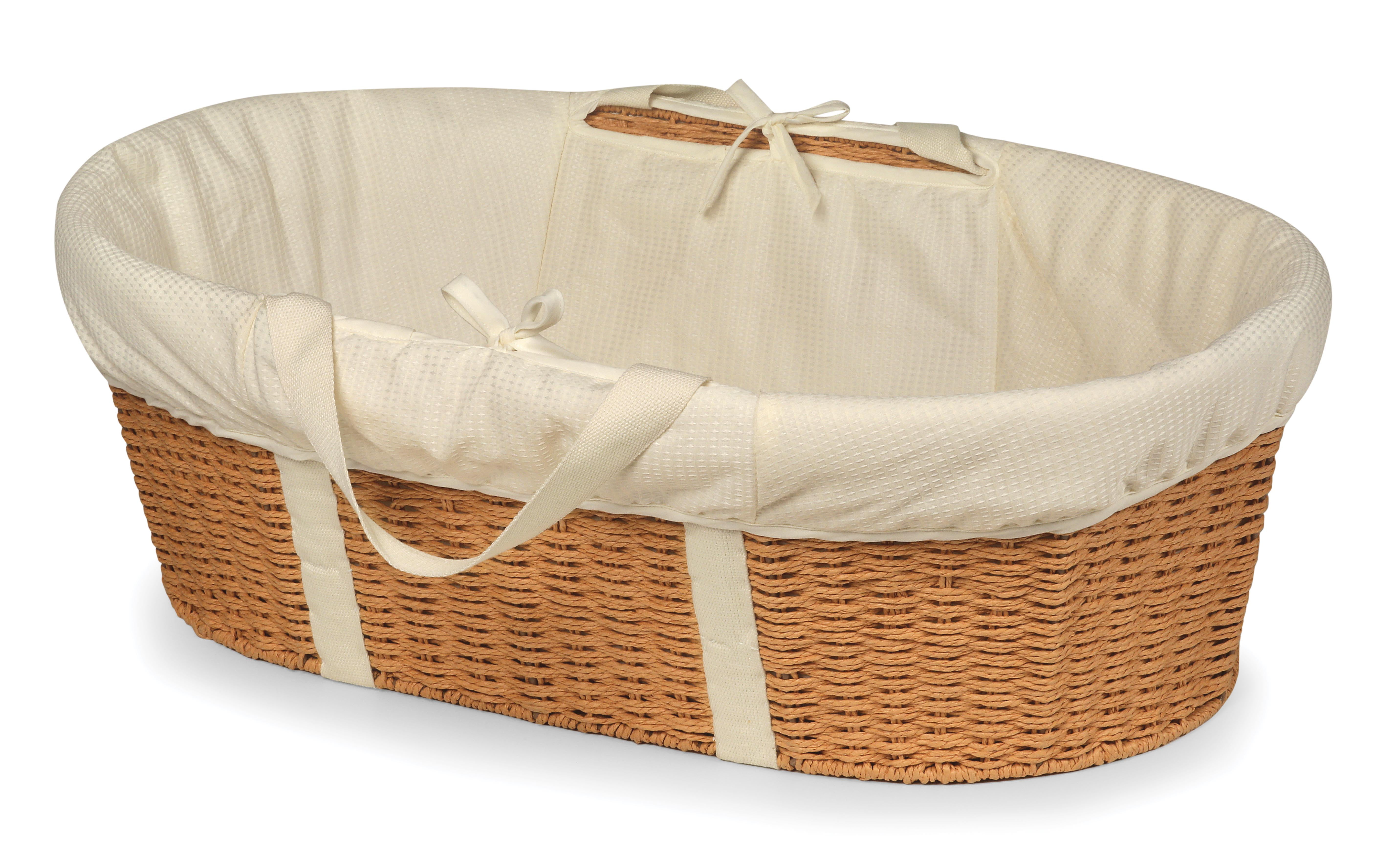 7 COLOURS LARGE SWEET DREAMS NEW WICKER MOSES BASKET WITH BEDDING SET AND STAND 