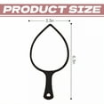 thumbnail image 4 of RAGUPEL Hand Mirrors with Handle,Raindrop Mirror 6.3"*3.3"*0.8" Small Mirror,Leaf Shape Hand Mirrors with Handle,Black, 4 of 7