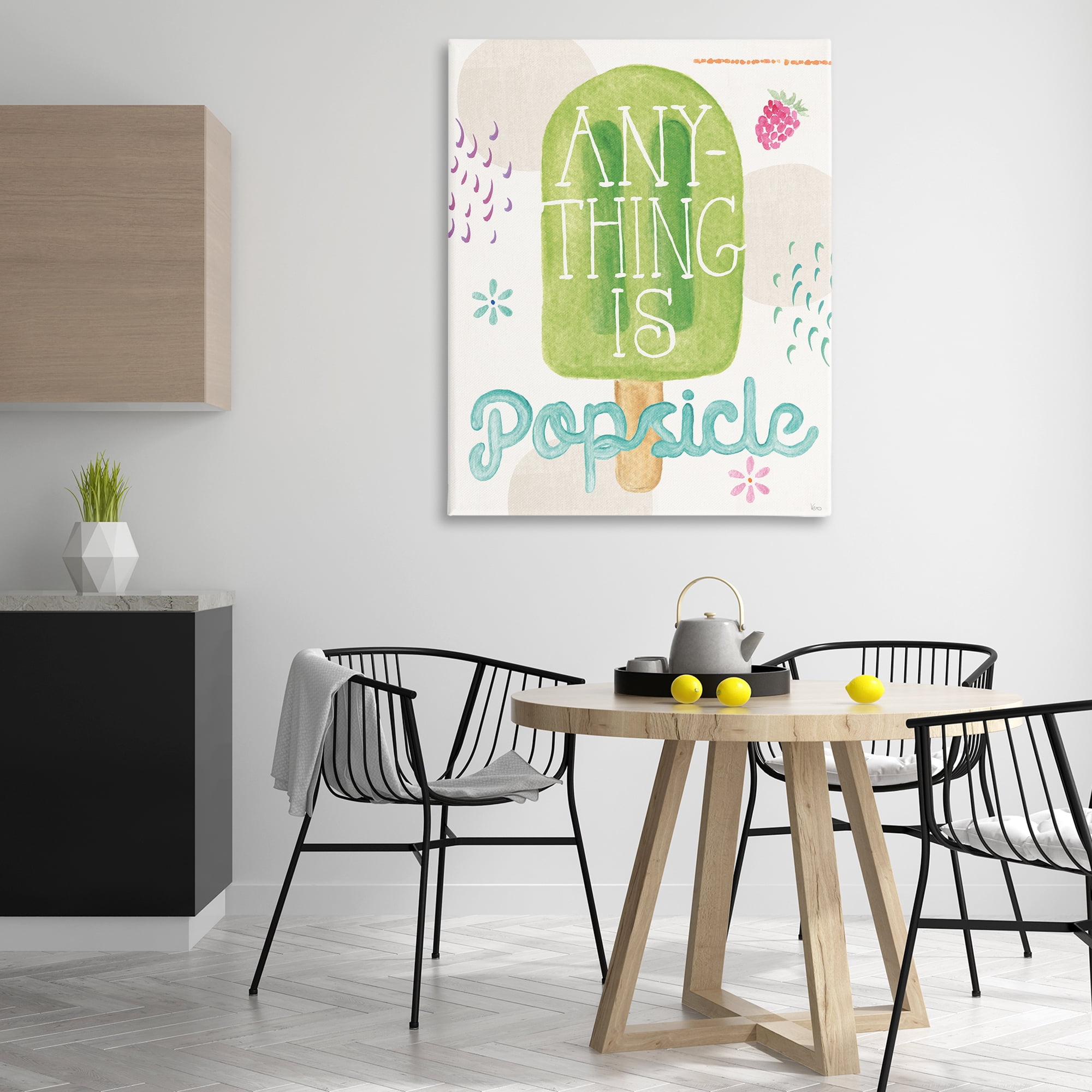 Stupell Industries Uplifting Summer Phrase Food & Beverage Painting Gallery Wrapped Canvas Art Print Wall Art, 36 x 48