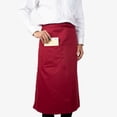 thumbnail image 3 of Arkwright Server Bistro Aprons (33x30, 12-Pack) with Two Patch Pockets, Poly/Cotton Adjustable Apron for Restaurants, Cafes, , Burgundy, 3 of 3