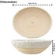 thumbnail image 3 of 2 cestas para fermentar pan, cuencos de pan redondos de ratán con revestimiento para panaderos caseros y horneados de 23 cm, 3 of 8