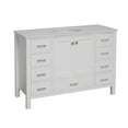 thumbnail image 3 of KBC Horizon 48" Wood Bathroom Vanity w/Engineered White Stone in White, 3 of 6
