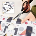 thumbnail image 6 of Yayeee Faucet Mat for Kitchen Sink 30" Diatomite Long Splash Guard Pad, White Simple Shapes, 2 Pack, 6 of 7