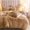 Camel, variant on All-Season Plush Duvet Cover Set - Easy Care, Soft and Warm with Zipper Closure & Pillowcases, Elegant Solid Color for Every Decor