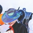 thumbnail image 1 of Sombrero de fiesta de vaquero Gorros holográficos iluminados para rave Accesorios de disfraces Sombreros divertidos Sombrero de espacial Sombr Púrpura, 1 of 8