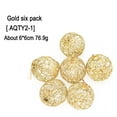 thumbnail image 2 of Christmas Tree Decoration Golden Ball Hanging Decor Christmas Ball for Holiday and Party Decor Ball, 2 of 5
