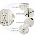 thumbnail image 3 of Beige Bathroom Shower Curtains with 12 Hooks Polyester Waterproof Shower Curtain for Stalls and Bathtubs Simple Gradient Ice Hockey Funny Sport Game Art Decorative Bathroom Privacy Curtain 72x72 Inch, 3 of 9