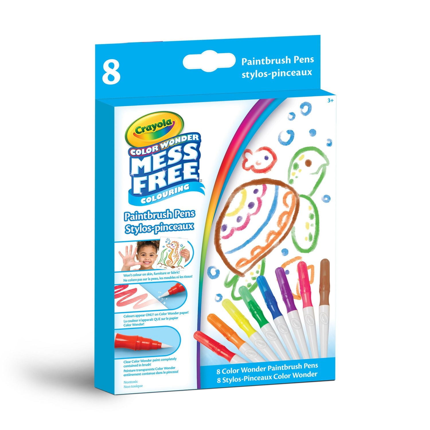 8 Stylos-Pinceaux Color Wonder Crayola