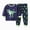 H234-Navy, variant on TOWED22 Toddler Baby Girl Boy Fall Winter Clothes 2pcs Long Sleeve Sweatshirt Tops Elastic Waist Pants Set Funny Print Outfits Clothing(Purple,6-7 Y)