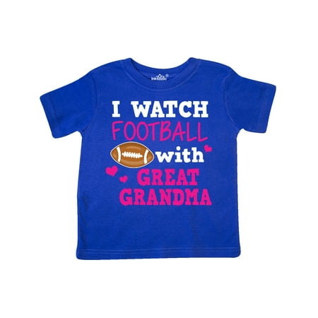 

Inktastic I Watch Football with My Great Grandma Gift Toddler Toddler Girl T-Shirt