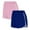 Pink, variant on Hvot&aat 2PCS Solid Color Dry-Fit Dolphin Shorts Casual Elastic Waist Yoga Athletic Short Sexy Booty Shorts for Beach Volleyball